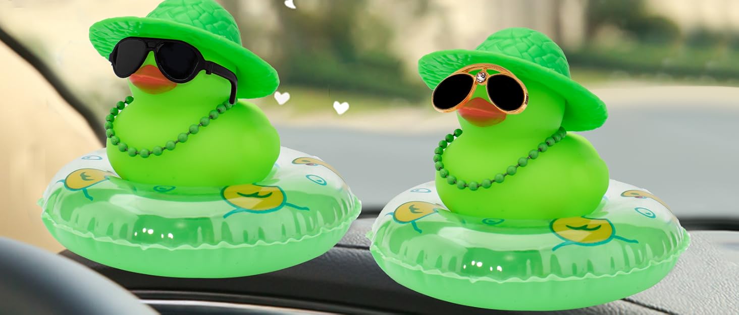wonuu Rubber Duck Car Decorations Cute Car Accessories