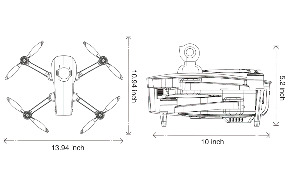 CFLYAI 3 Axis Gimbal Drone, Drones with Camera for Adults