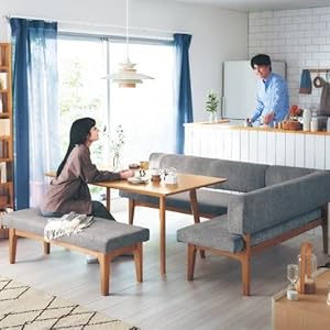 Amazon｜[ベルメゾン] ダイニングソファー カバーリング