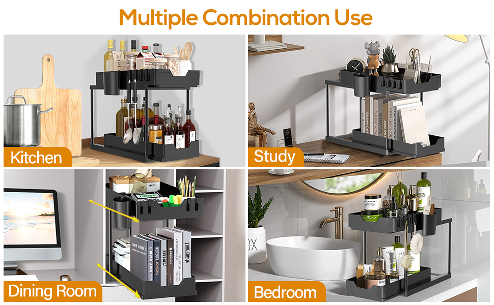 Under Sink Organizers and Storage Bathroom Organizer, 2
