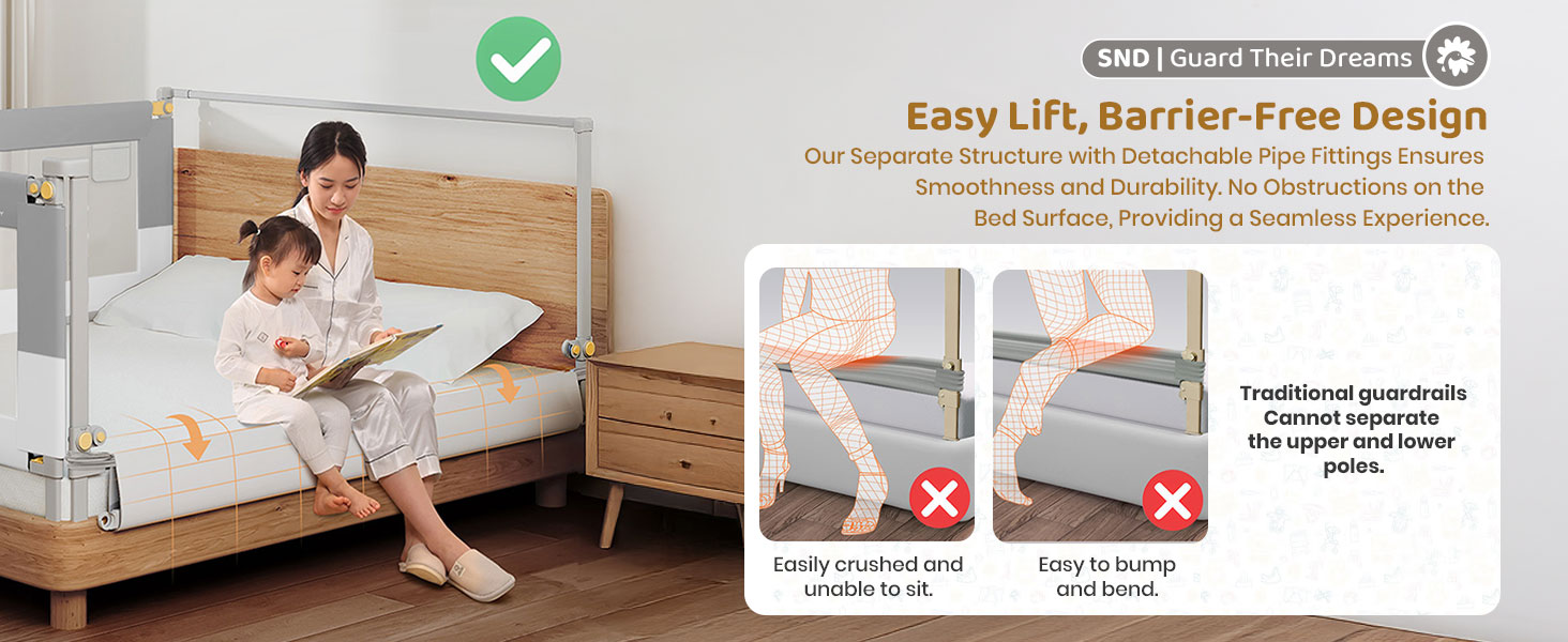 bed guard rail for baby