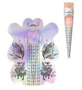 Super Strong Sturdy Nail Forms Stiletto Nail Form Butterfly C Curve Nail Forms For Acrylic UV Gel...