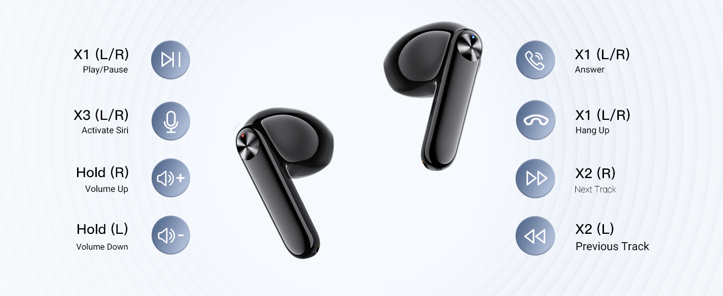 wireless earbuds with mic