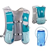 JEELAD Running Hydration Vest Trail Running Backpack BPA-Free Leak-Proof Running Water Bottles fo...