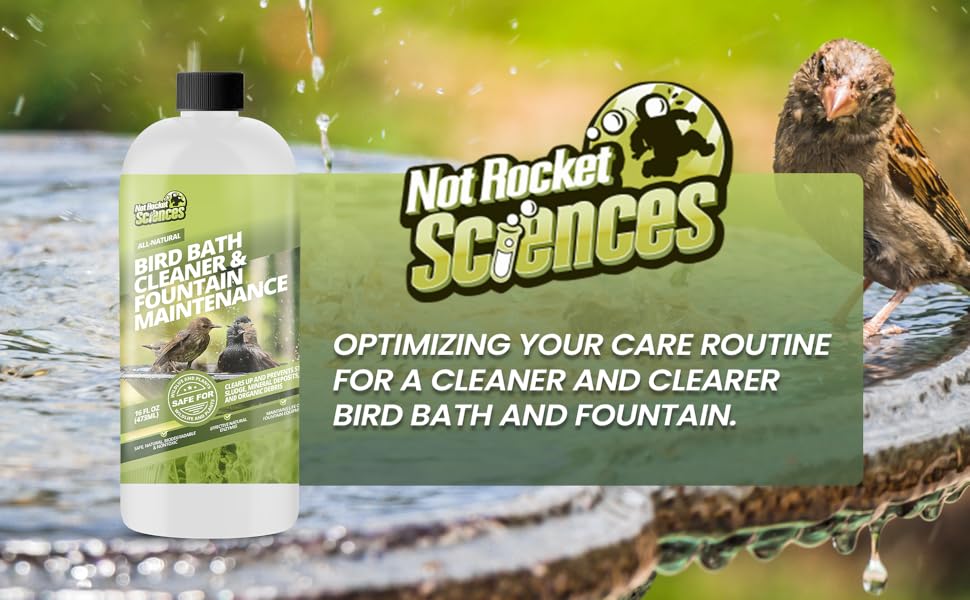 16oz Bird Bath Fountains Cleaner for Bird Fountains