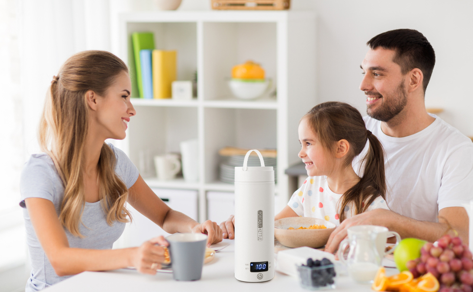 Focenat 500ML Portable Travel Kettle Fast Boil Quiet, 316 Stainless