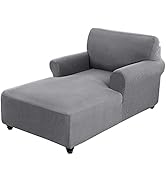 MIFXIN Chaise Cover Stretch Chaise Lounge Slipcover Elastic Jacquard Soft Chaise Chair Sofa Couch...