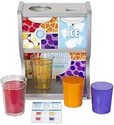 Melissa & Doug Thirst Quencher Wooden Drink Dispenser Pretend Play Set With Cups, Juice Inserts, ...
