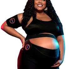 Mommy Holding Supported Belly