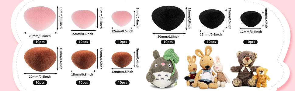 Safety Noses for Amigurumi