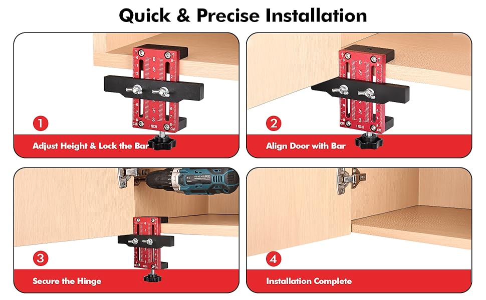 Cabinet Door Mounting Jig