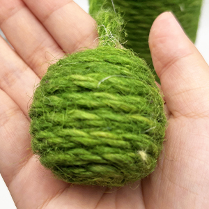 green natural sisal post