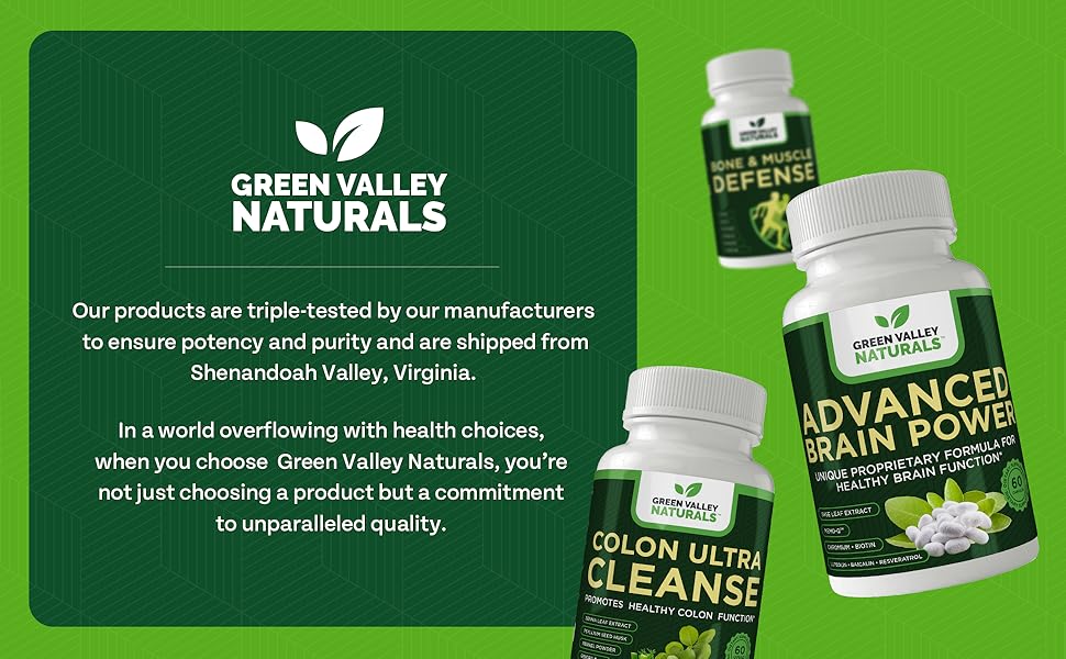 Amazon.com: GREEN VALLEY NATURALS - Advanced Brain Power - Supports - Green Valley Naturals Stem Cell Restore
