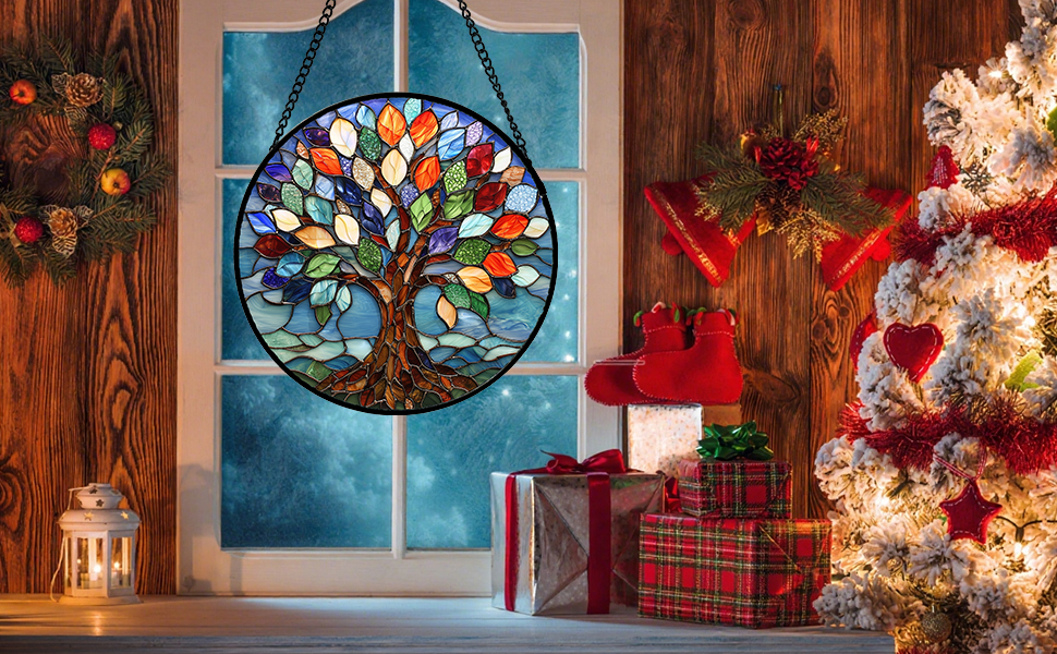 stain glass window hanging