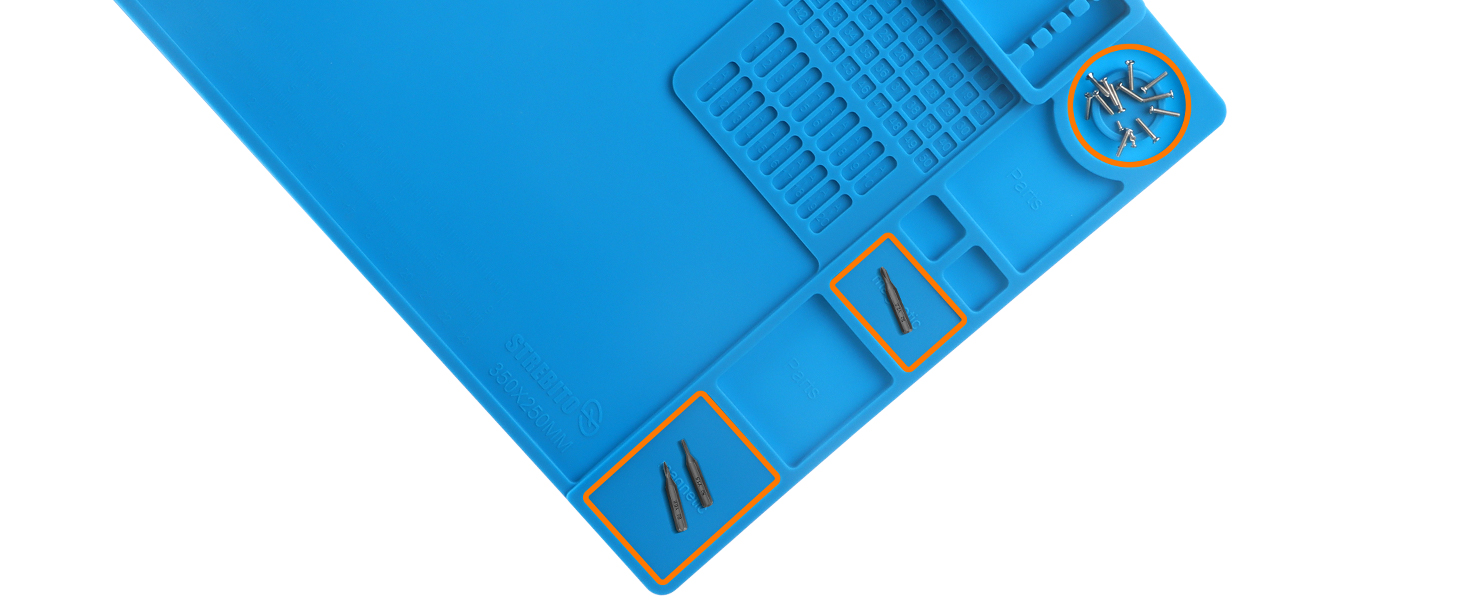 STREBITO Soldering Mat Electronics Repair Mat, Silicone Work Mat Heat