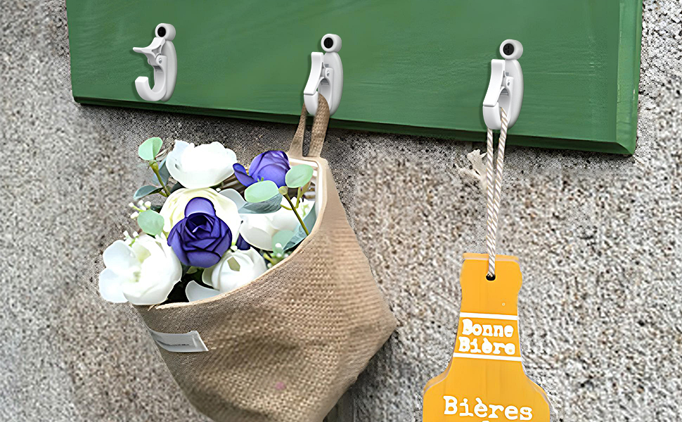 Lewufe Outdoor String Lights Hooks, Screw Hooks for Hanging