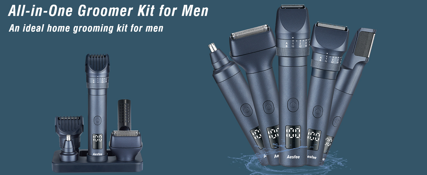 mens beard trimmer grooming kit