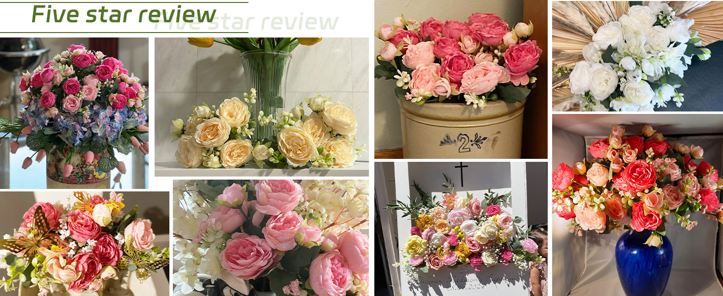 Peonies Artificial Flowers