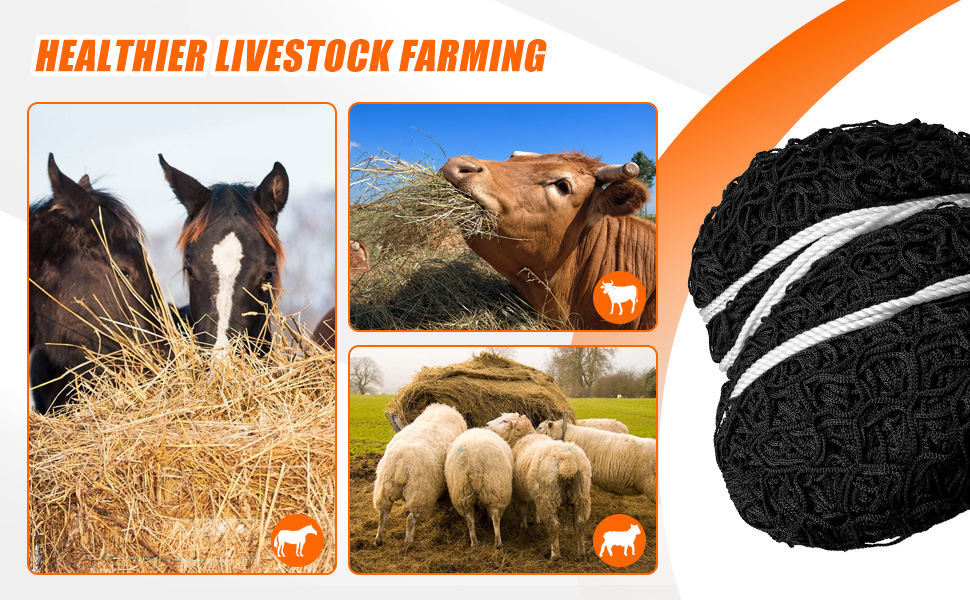 6x6Ft Round Bale Hay Net