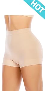 women tummy control shapewear boyshort slip shorts