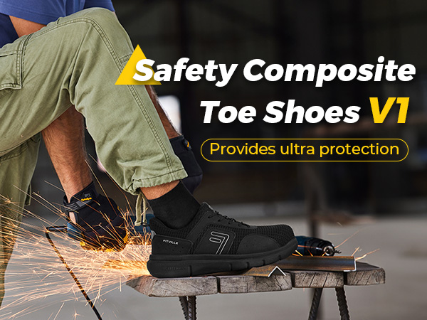 Amazon.com | FitVille Wide Steel Toe Shoes for Men Puncture