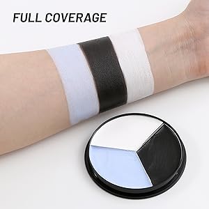 tri color face paint