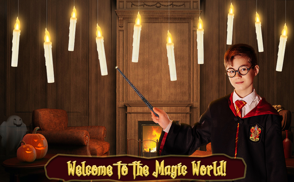 floating candles with wand