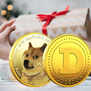 Dogecoin Commemorative Coin Gold Plated Doge Coins Limited Edition Collectible Coin