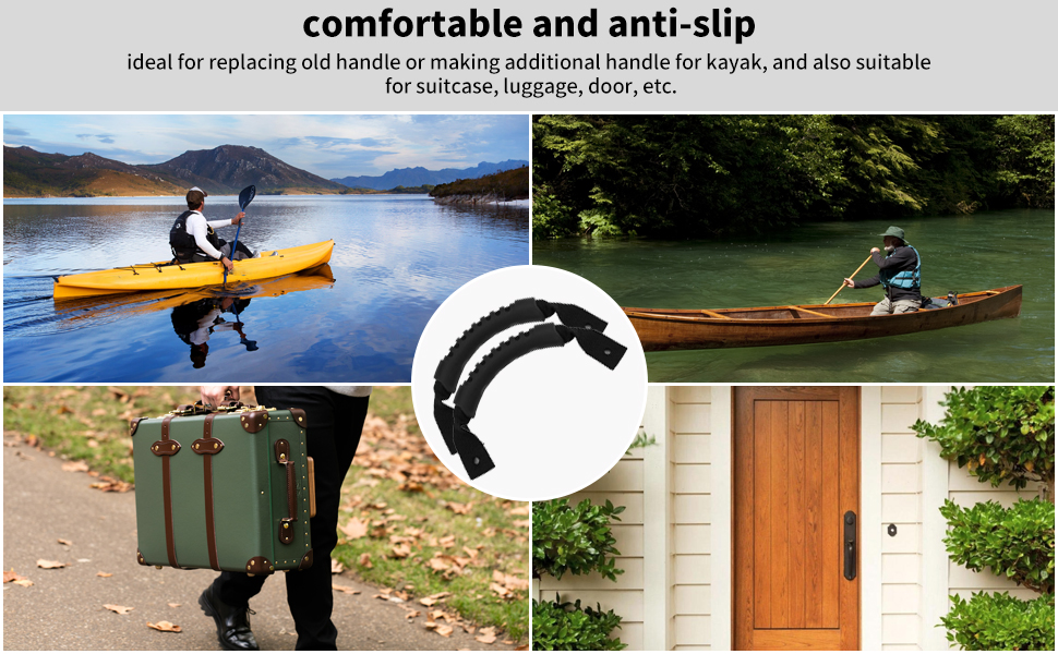 VGEBY 2Pcs Kayaks Carry Handles with Kayak Hardware Kit