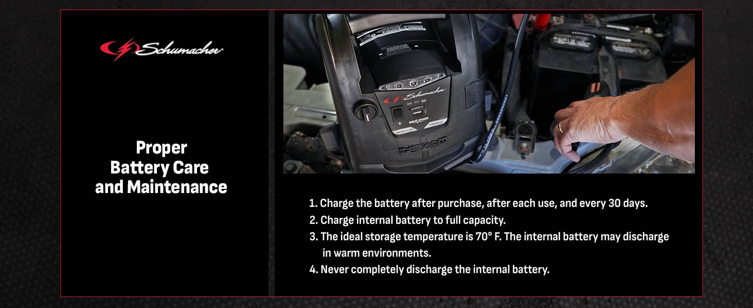 Schumacher SJ1330 4-in-1 Portable Power Station and 1000 Peak Amp Jump Starter 