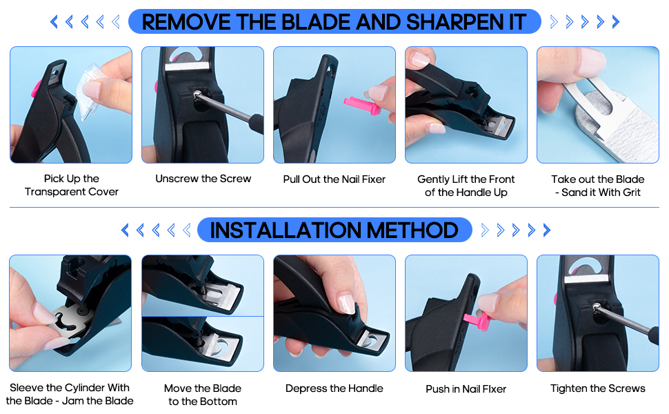 AORAEM Adjustable Nail Clippers with Nail File