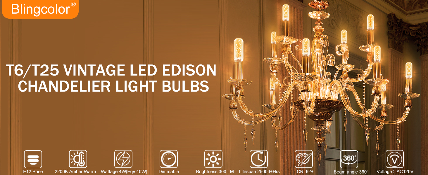 E12 LED Candelabra Bulbs 40 Watt Equivalent