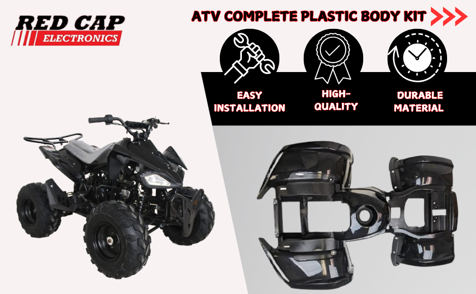 Amazon.com: RedCap ATV Body Plastic Fender kit for 110cc