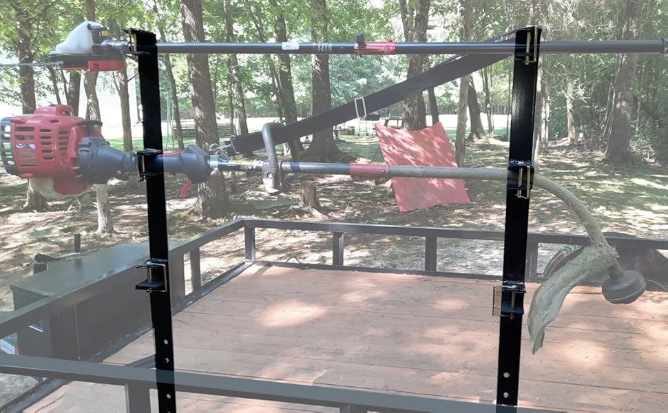 ECOTRIC Heavy Duty 3Place Edgers Gas Weeder Trimmer Rack