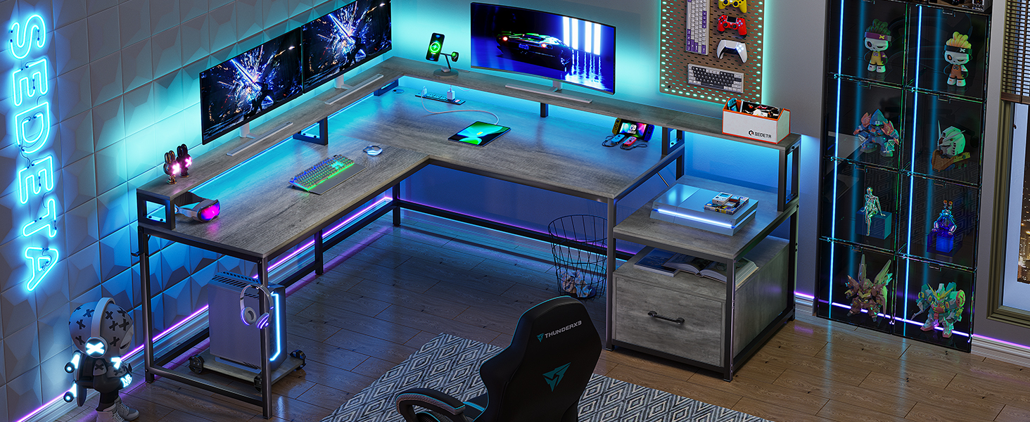 l shaped gaming desk