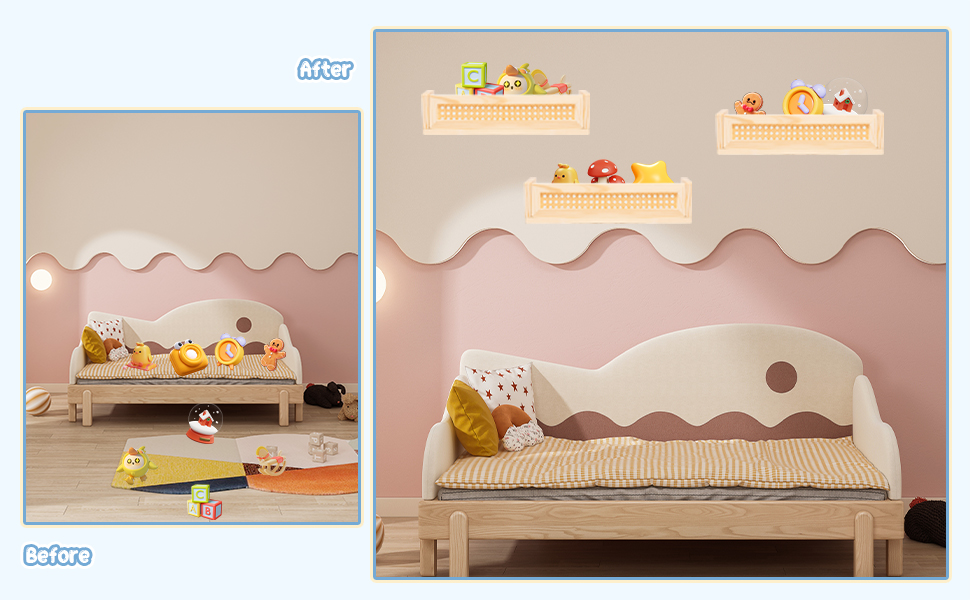 Floating Wall Bookshelf