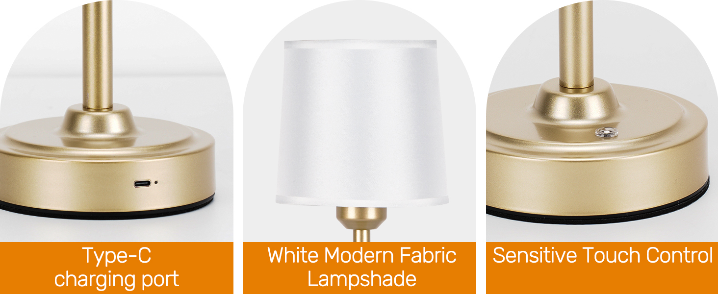 gold cordless lamp