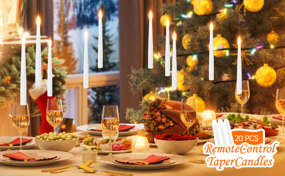 20Pack Halloween DecorationsFlameless Floating Candles