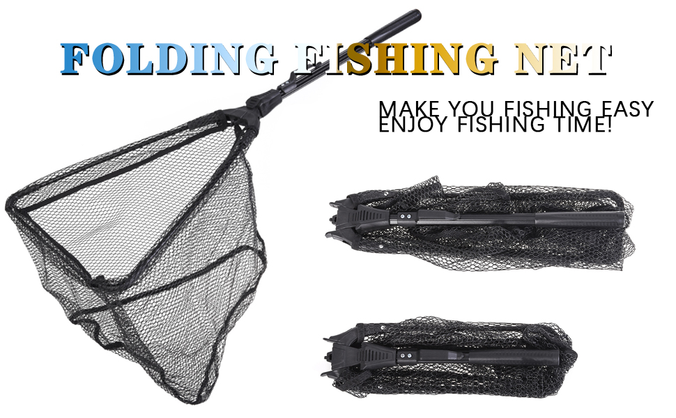 Fishing Landing Net, 78CM Telescopic Fishing Net Pole, Telescopic