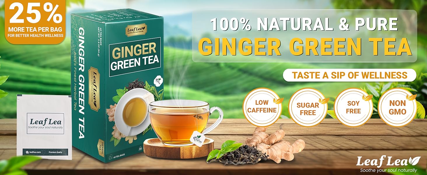 LeafLea Ginger Green Tea
