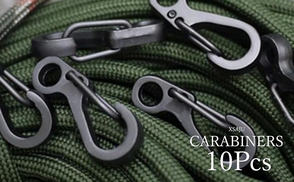 Amazon | XSAJU カラビナ 小型 10個セット ミニカラビナ 亜鉛