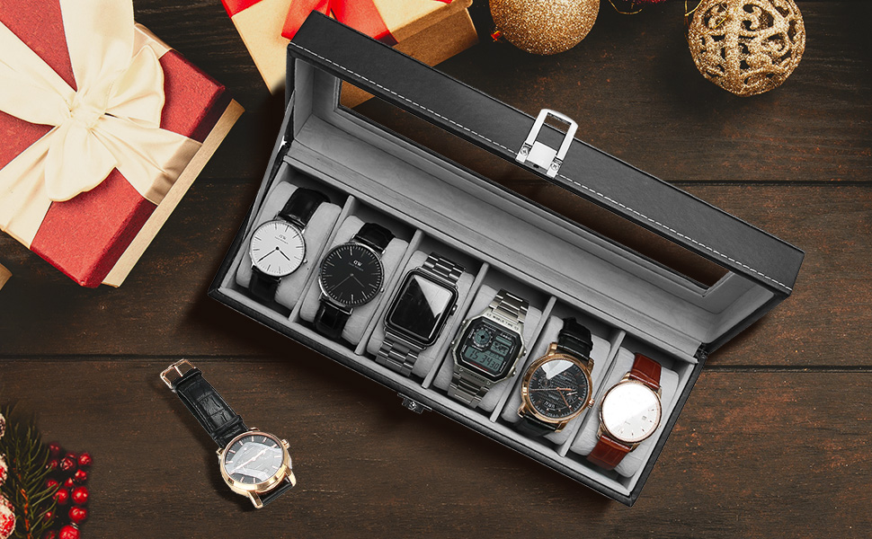 watch box organizer 6 slots