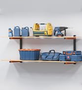 Wall-mounted wood storage rack