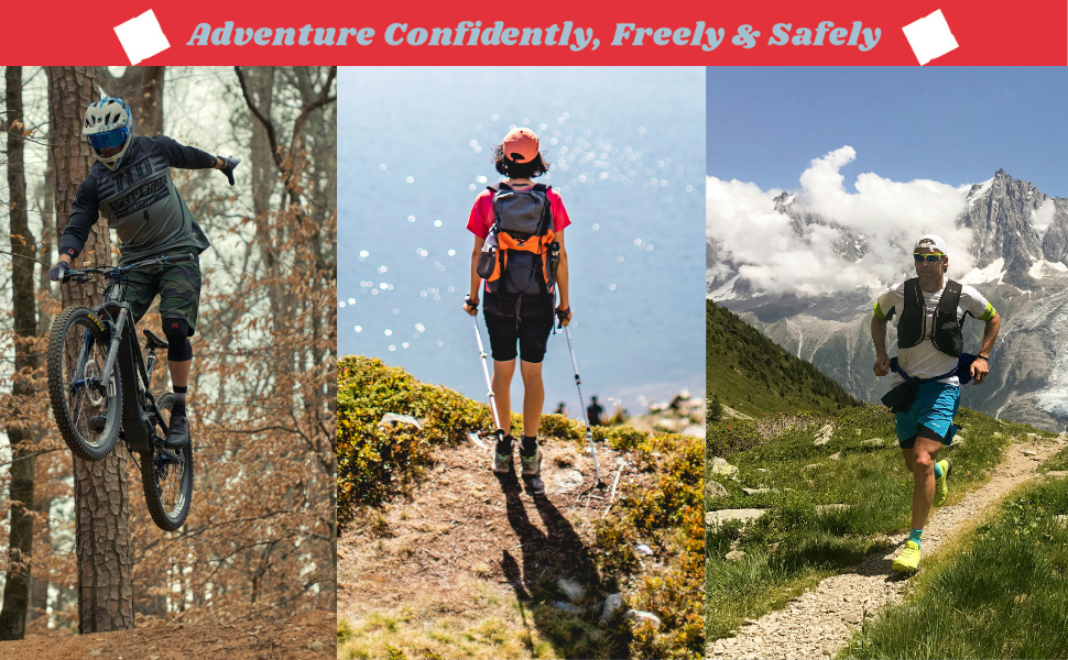 trail running mountain biking safety essentials hiking gear hydration bladder sunscreen wipes