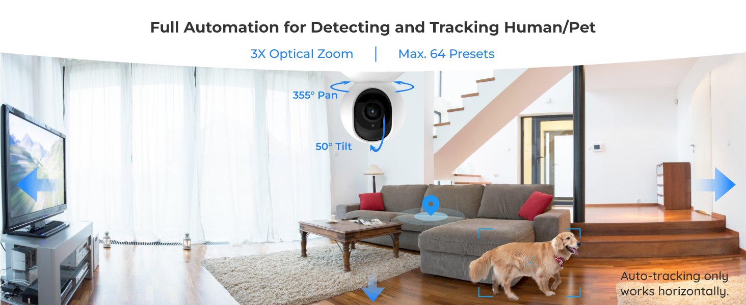 auto tracking indoor camera 5mp
