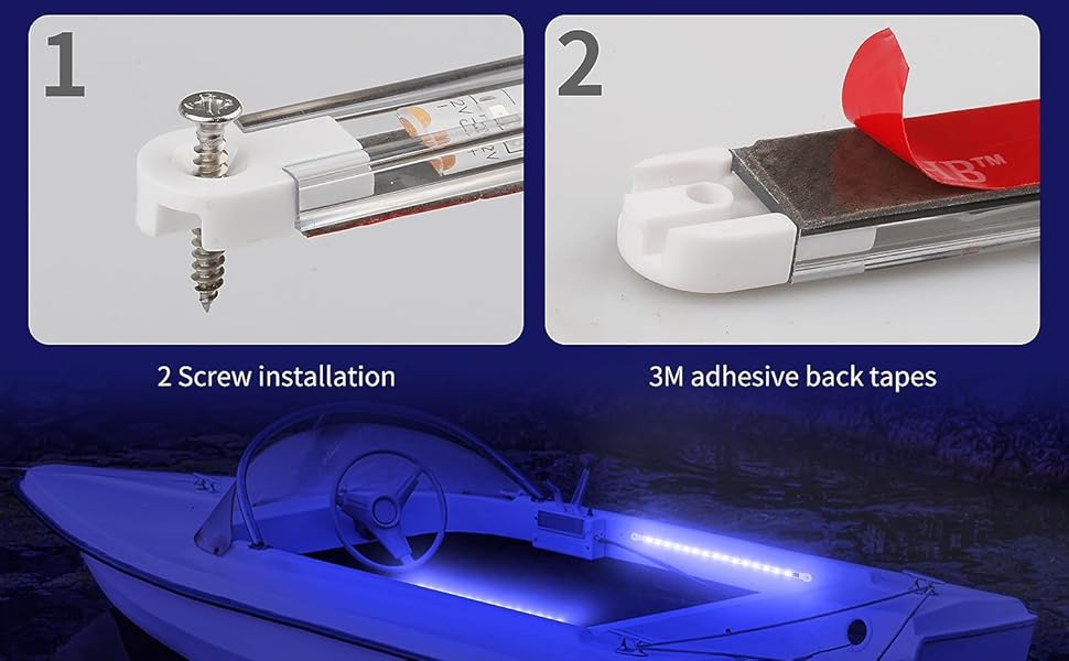 RVZONE LED Boat Interior Lights, Boat Led Strip Lights Marine Led Boat Lights