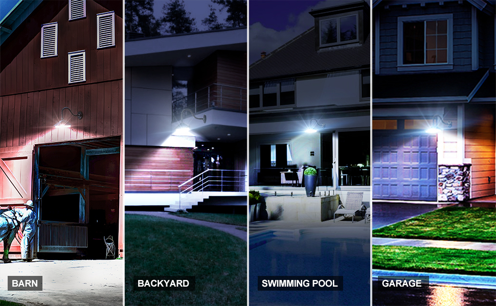 bulbeats 100W LED Barn Light,14000lm (Eqv.to600W HPS) 5000K Farmhouse