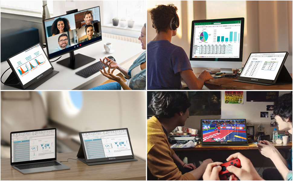 Amazon.com: BOIFUN Portable Monitor - 15.8'' USB C HDMI