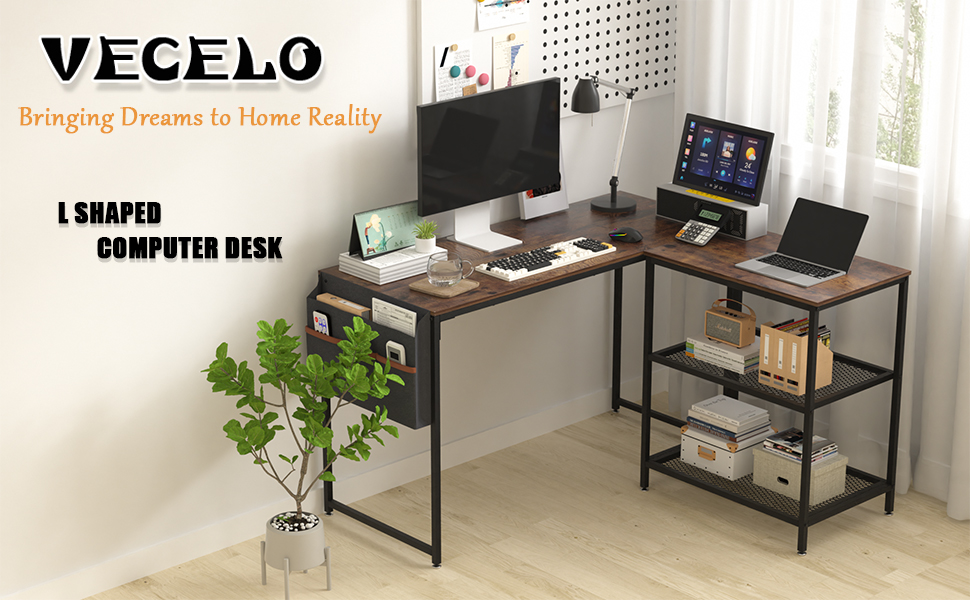 L shaped desk