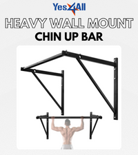 Heavy Duty Wall Mounted Pull Up Bar – Multi-Grip Ceiling Strength/ Joist Mount/ Chin-Up Bar